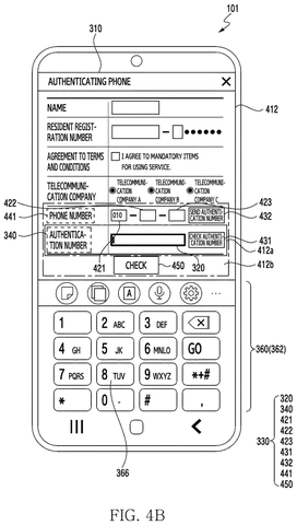 Smartphone with phone authentication and dialpad., drawing sheet 6 from US 2026/0288329 A1
