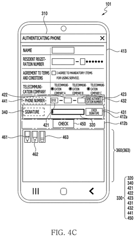 Smartphone with phone authentication and signature., drawing sheet 7 from US 2026/0288329 A1