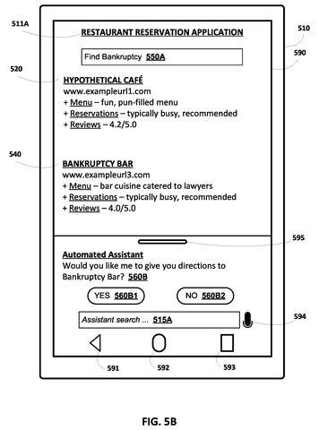 AI assistant in search results, drawing sheet 7 from US 2026/0288853 A1