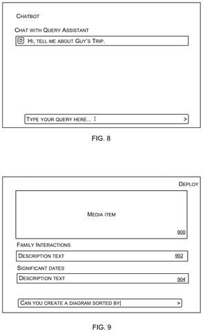 Chatbot query assistant interface., drawing sheet 8 from US 2026/0288866 A1