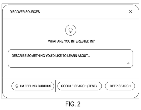 User interface for topic discovery., drawing sheet 2 from US 2026/0288882 A1