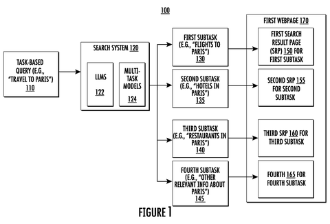 Search system splitting user query., drawing sheet 1 from US 2026/0288891 A1