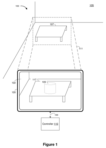 Augmented reality environment with objects., drawing sheet 1 from US 2026/0288925 A1