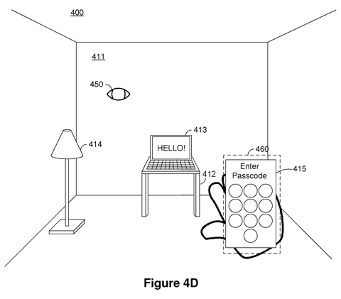 User looking away from a handheld device., drawing sheet 7 from US 2026/0288925 A1