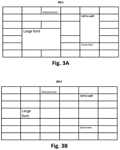 Table with a cell to split., drawing sheet 4 from US 2026/0289098 A1