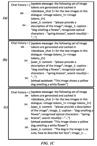 Chat history with image tokens., drawing sheet 3 from US 2026/0289126 A1