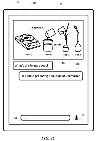 AI chatbot describes an image., drawing sheet 6 from US 2026/0289126 A1