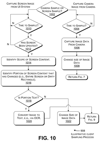 Client sampling process., drawing sheet 8 from US 2026/0289154 A1
