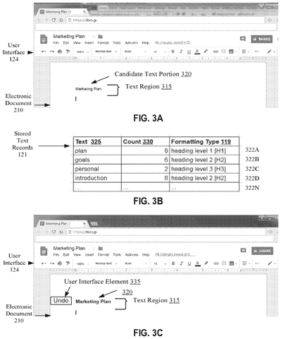 Candidate text portion identification, drawing sheet 3 from US 2026/0289314 A1