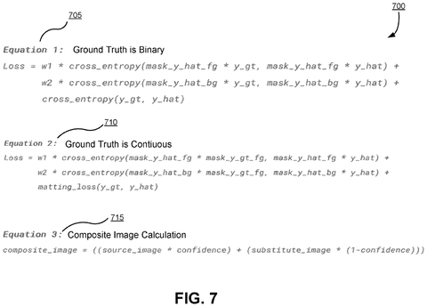 Equations for loss and blending., drawing sheet 7 from US 2026/0289736 A1