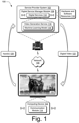 Video generation system overview., drawing sheet 1 from US 2026/0289737 A1