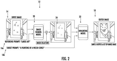 Image editing system workflow, drawing sheet 2 from US 2026/0289845 A1
