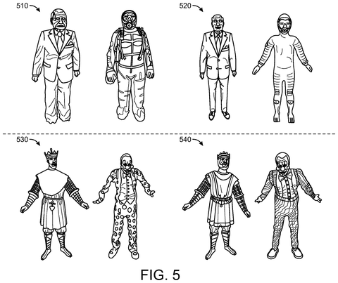More rendered 3D characters, different outfits., drawing sheet 6 from US 2026/0289888 A1