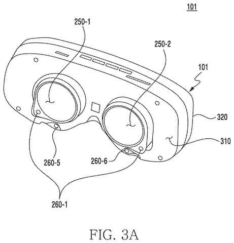 Front view of augmented reality headset., drawing sheet 4 from US 2026/0289903 A1