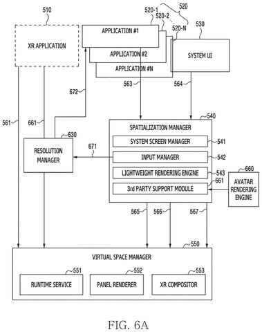 Software interaction with resolution manager., drawing sheet 8 from US 2026/0289903 A1