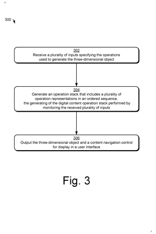 Generating 3D object operation stack., drawing sheet 3 from US 2026/0289932 A1