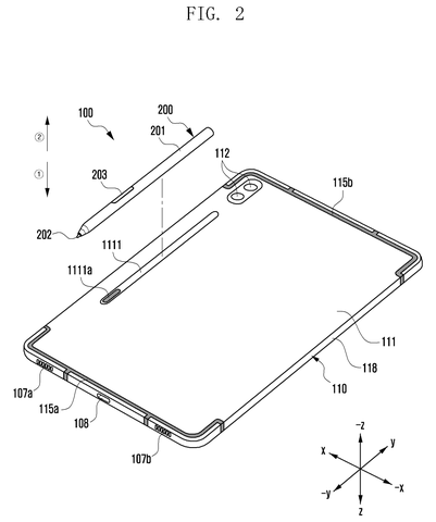 Tablet with stylus and rear cameras., drawing sheet 2 from US 2026/0290067 A1