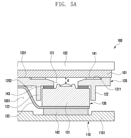 Cross-section of fingerprint sensor, unpressed., drawing sheet 5 from US 2026/0290067 A1