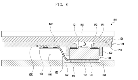 Cross-section of tablet with fingerprint sensor., drawing sheet 8 from US 2026/0290067 A1