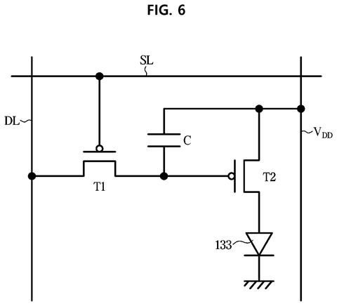 Pixel circuit diagram., drawing sheet 6 from US 2026/0290246 A1