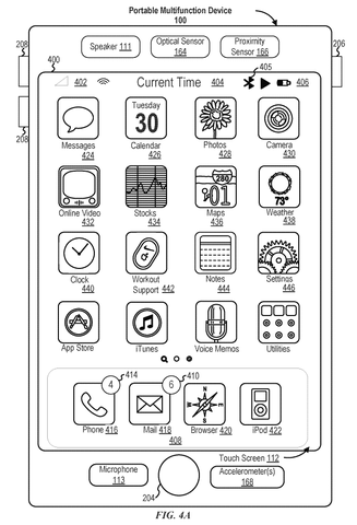 Portable multifunction device home screen., drawing sheet 8 from US 2026/0290279 A1