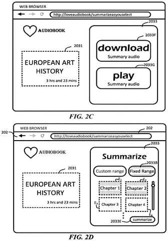 Summarize audiobook custom range, drawing sheet 5 from US 2026/0290331 A1