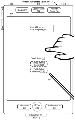 Portable multifunction device with sensors., drawing sheet 4 from US 2026/0290341 A1