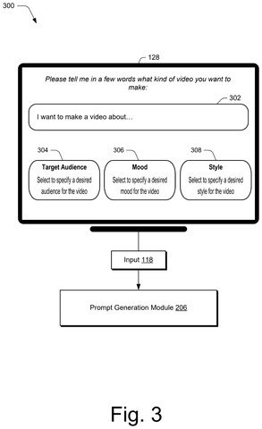 User interface for video input, drawing sheet 3 from US 2026/0290399 A1