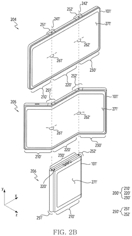 Another foldable phone in three positions., drawing sheet 3 from US 2026/0291053 A1
