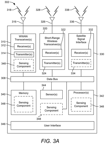 Phone with wireless transceivers, sensors., drawing sheet 5 from US 2026/0291632 A1