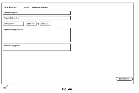 New meeting scheduling interface., drawing sheet 6 from US 2026/0291766 A1