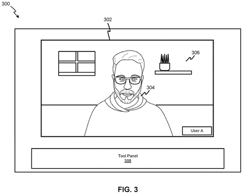 Video call user interface, drawing sheet 3 from US 2026/0292106 A1