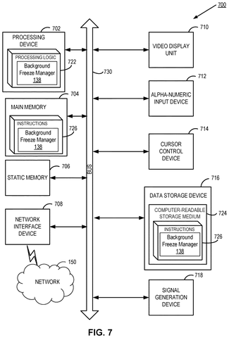 Computer system for background freezing, drawing sheet 7 from US 2026/0292106 A1