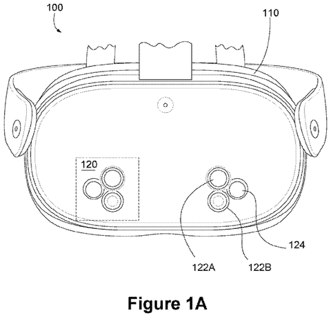 Top view of AR headset., drawing sheet 1 from US 2026/0292120 A1