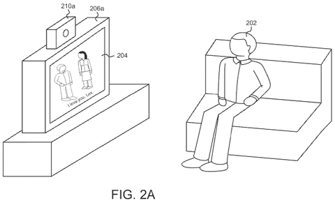 Person watching TV with camera, drawing sheet 2 from US 2026/0292298 A1