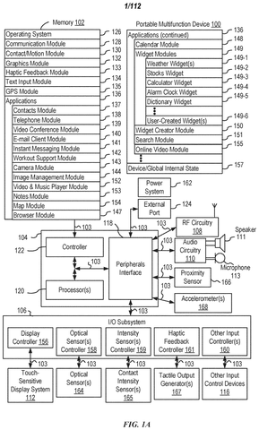 Portable multifunction device system architecture., drawing sheet 1 from US 2026/0292305 A1