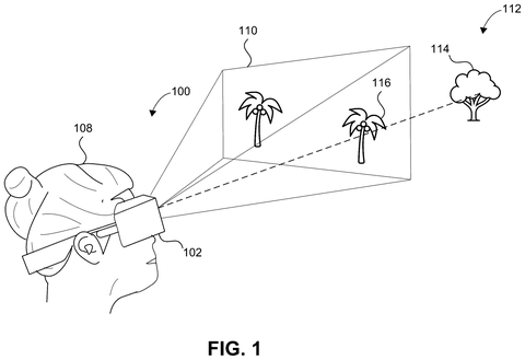 Person wearing a virtual reality headset., drawing sheet 1 from US 2026/0292357 A1