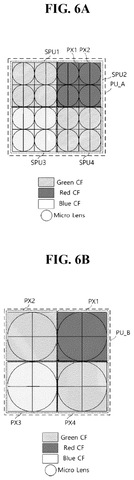 Pixel unit color filter arrangements, drawing sheet 6 from US 2026/0292370 A1