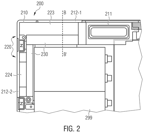 Internal view of device components., drawing sheet 2 from US 2026/0292378 A1