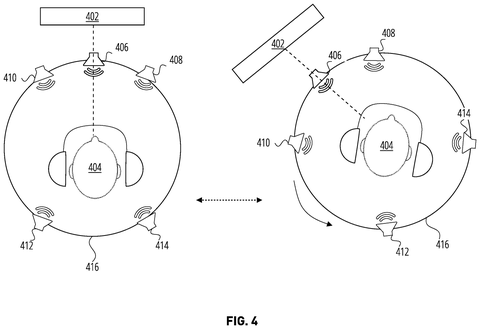 Sound adapting to screen rotation., drawing sheet 4 from US 2026/0292430 A1
