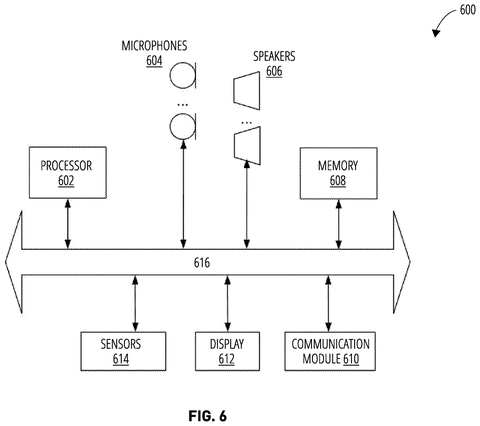 Components of an audio device., drawing sheet 6 from US 2026/0292430 A1