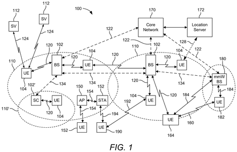 Wireless network with phones and towers., drawing sheet 1 from US 2026/0292760 A1