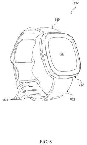 A smartwatch, front view., drawing sheet 8 from US 2026/0294278 A1