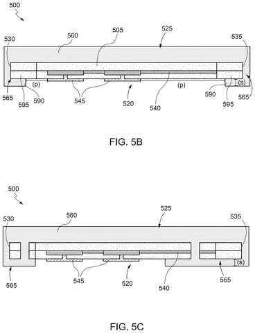 Layered implant with fluid delivery, drawing sheet 6 from US 2026/0294347 A1
