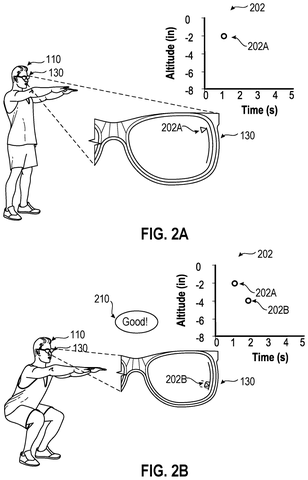 Smart glasses tracking exercise, drawing sheet 2 from US 2026/0295365 A1