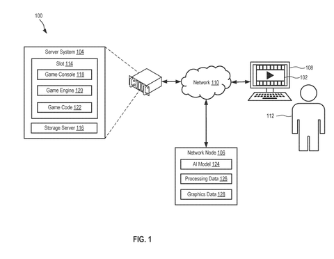 Game system with player and server., drawing sheet 1 from US 2026/0295401 A1