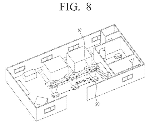 Multiple robots monitoring each other., drawing sheet 8 from US 2026/0295839 A1