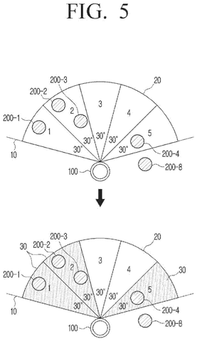 Robot dividing its view., drawing sheet 5 from US 2026/0295854 A1