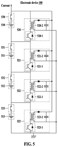 Multiple batteries and converters., drawing sheet 5 from US 2026/0296261 A1