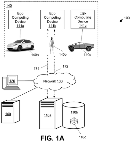 Self-driving vehicles and network, drawing sheet 1 from US 2026/0296410 A1